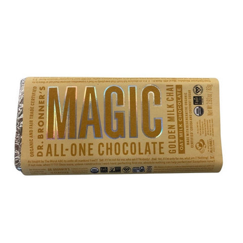 Dr.Bronner's, Oat Milk Golden Mlk Chocolate Bar, 2.93 Oz (Case Of 12)
