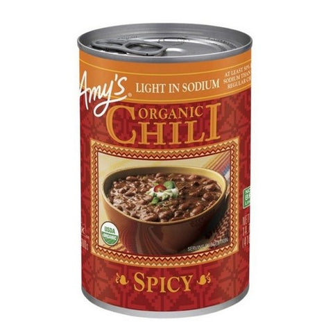 Amys, Organic Low Sodium Spicy Chili, 14.7 Oz (Case Of 12)
