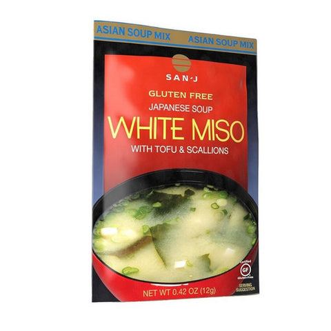 San J, Instant Soup White Miso, 0.42 Oz X 18 (Case Of 36)