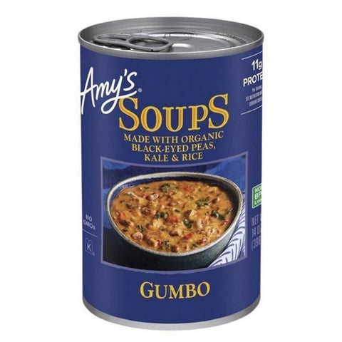Amys, Organic Gumbo Soup Black Eyed Pea, 14 Oz (Case Of 12)