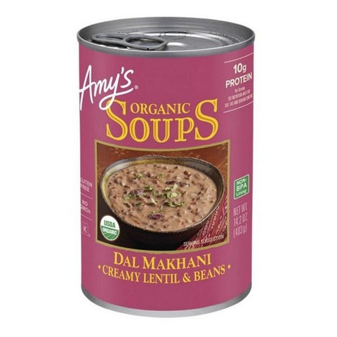 Amys, Organic Dal Makhani Creamy Lentil Soup, 14.2 Oz (Case of 12)