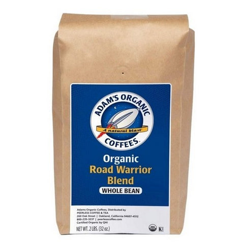 Adams, Organic Coffees Road Warrior Blend, 2 Lbs (Case of 8)