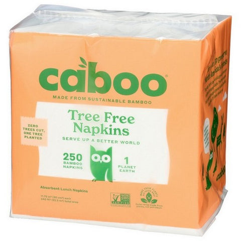Caboo, Bamboo And Sugarcane Paper Napkins, 1 Count (Case of 16)