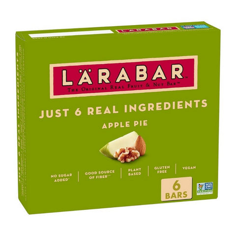 Larabar, Bar Apple Pie Vegan Gluten Free, 1.6 Oz x 6 (Case of 8)