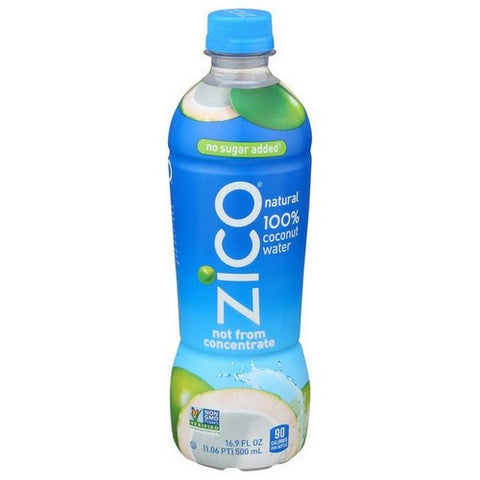 Zico, Natural 100% Coconut Water, 16.9 Oz (Case Of 12)