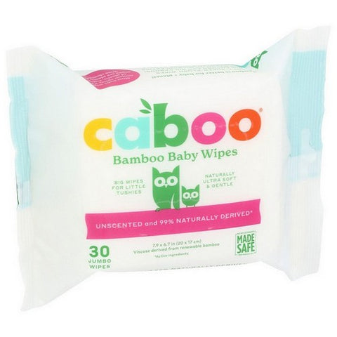 Caboo, Bamboo Baby Wipes Unscented Soft And Gentle, 1 Count (Case Of 12)