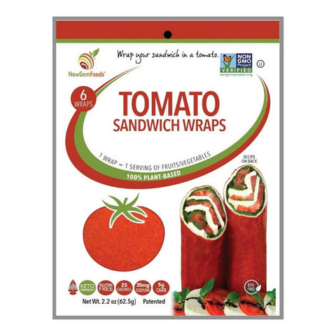 Sandwich Wrap Tomato 2.2 Oz X 6 (Case Of 12) by NewGem Foods
