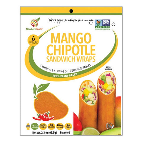 Sandwich Wrap Mango Chipotle 2.3 Oz X 6 (Case Of 12) by NewGem Foods