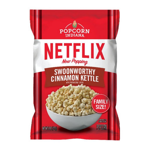 Netflix Swoonworthy Cinnamon Kettle 8 Oz (Case Of 12) by Popcorn Indiana