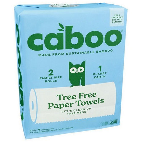 Caboo, Tree Free Paper Towel, 2 Count (Case Of 12)
