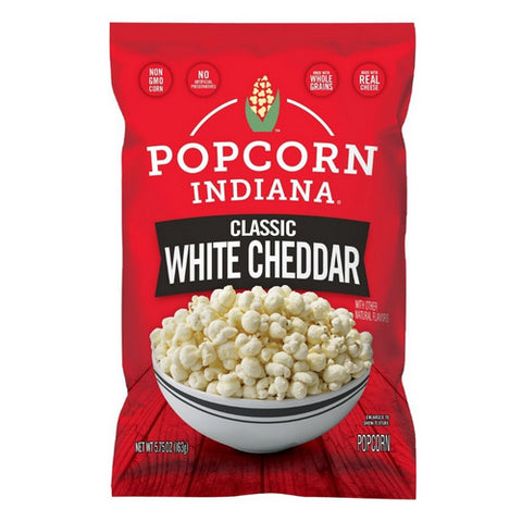 Popcorn Aged White Cheddar 5.75 Oz (Case Of 12) by Popcorn Indiana