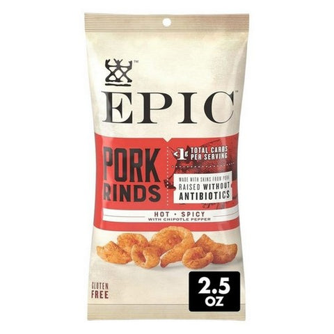 Epic, Pork Rinds Hot and Spicy, 2.5 Oz (Case Of 12)