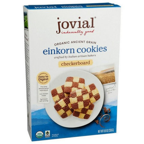 Jovial, Organic Checkerboard Einkorn Cookies, 8.8 Oz (Case Of 12)