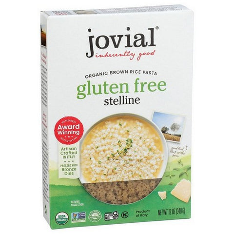 Jovial, 100% Organic Gluten Free Pasta Stelline, 12 Oz (Case Of 12)