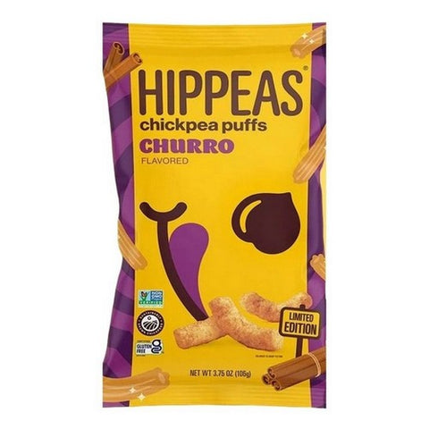 Hippeas, Mexican Street Chickpea Puffs Churro, 3.75 Oz (Case Of 12)