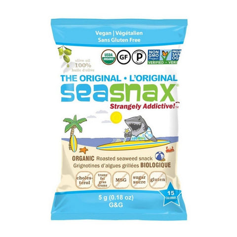 Organic Seaweed Snack Original 1.08 Oz (Case Of 12) by Seasnax