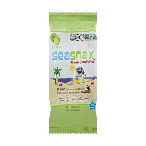 Organic Seaweed Lime 0.36 Oz (Case Of 12) by Seasnax