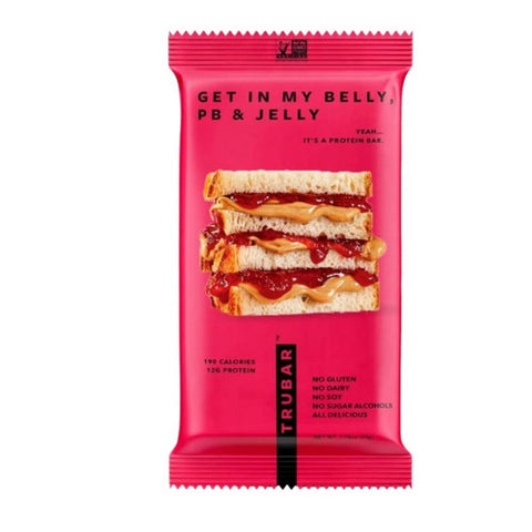 Trubar, Peanut Butter And Jelly Protein Bar, 1.76 Oz (Case Of 12)