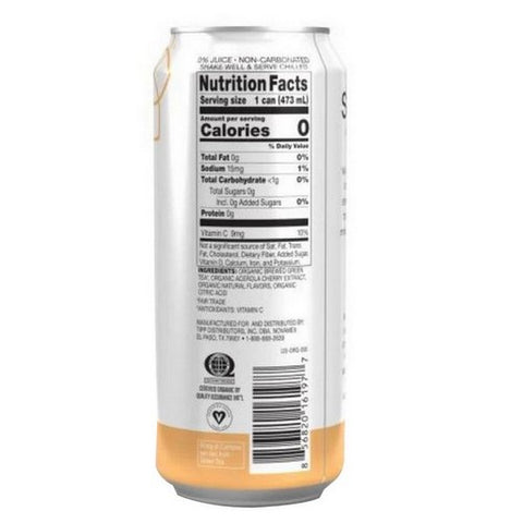 Steaz, Antioxidant Unsweetened Peach Tea, 16 Oz (Case Of 12)