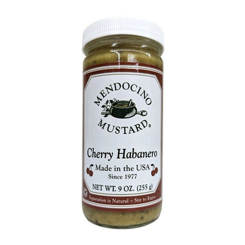 Habanero Cherry Mustard 9 Oz (Case Of 12) by Mendocino Mustard