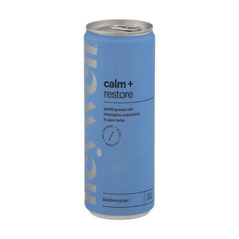 Calm Plus Restore Blackberry Ginger Sparkling Water 12 Oz (Case Of 12) by Heywell