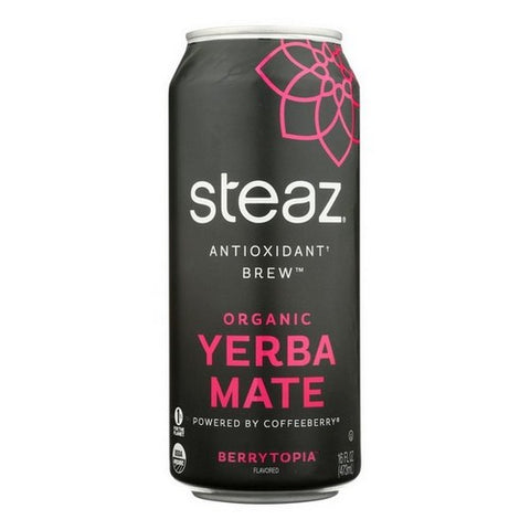 Steaz, Organic Berrytopia Yerba Mate Tea, 16 Oz (Case Of 12)