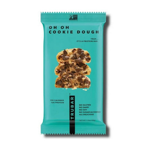 Trubar, Oh Oh Cookie Dough Protein Bar, 1.76 Oz (Case Of 12)