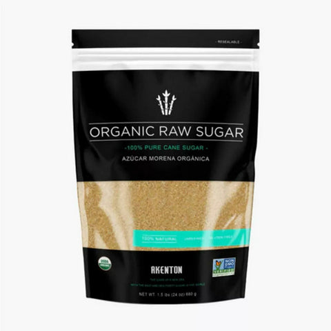 Akenton, Organic Natural Raw Sugar Cane, 1.5 Oz (Case Of 12)