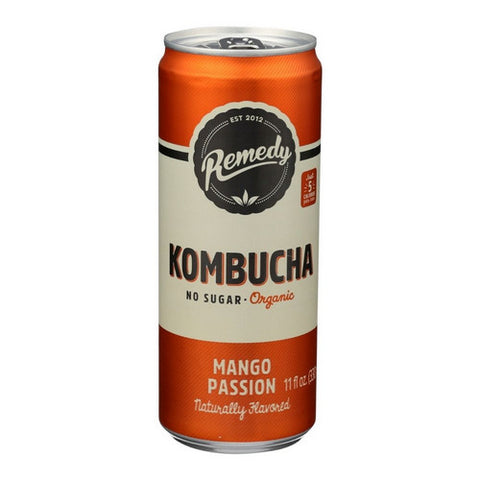 Kombucha Mango Passion 11.2 Oz (Case Of 12) by Remedy