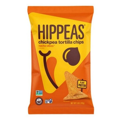Hippeas, Nacho Vibes Tortilla Chips, 5 Oz (Case Of 12)