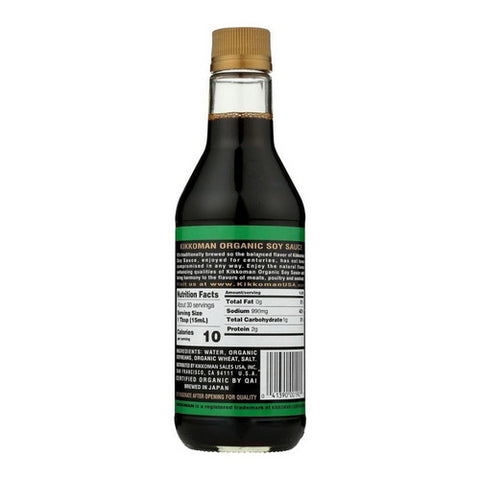 Kikkoman, Organic Soy Sauce, 15 Oz (Case Of 6)