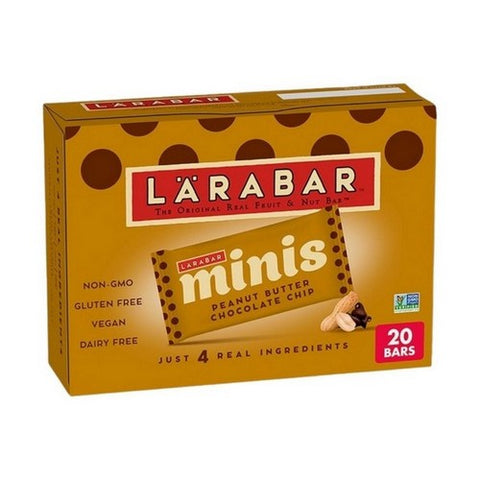 Larabar, Mini's Peanut Butter Chocolate Chip, 0.78 Oz X 20 (Case Of 6)