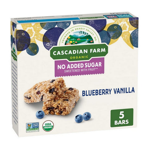 Organic Granola Bar Chewy Blueberry Vanilla 6 Oz (Case Of 6) by Cascadian Farm