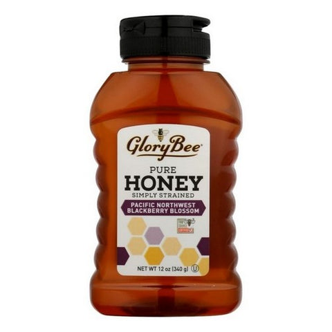 Glory Bee, Pacific Northwest Blackberry Honey Squeeze Bears, 12 Oz (Case Of 6)