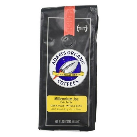 Adams, Organic Coffee Millenium Joe, 10 Oz (Case of 6)