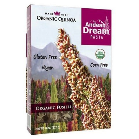 Andean Dream, Organic Fusilli Quinoa Pasta, 8 Oz (Case Of 12)