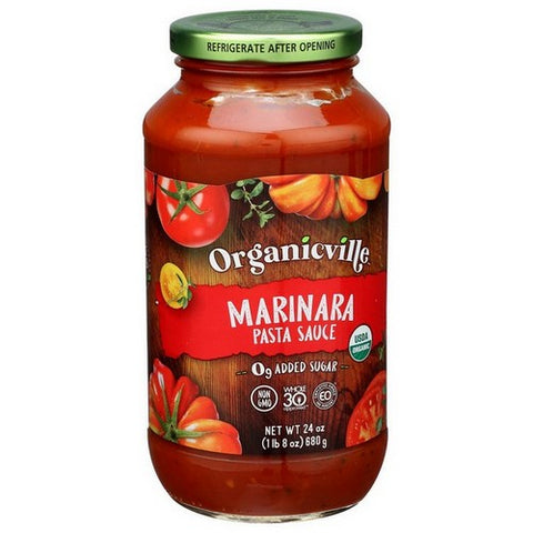 Organicville, Organic Pasta Sauce Marinara, 24 Oz (Case Of 6)