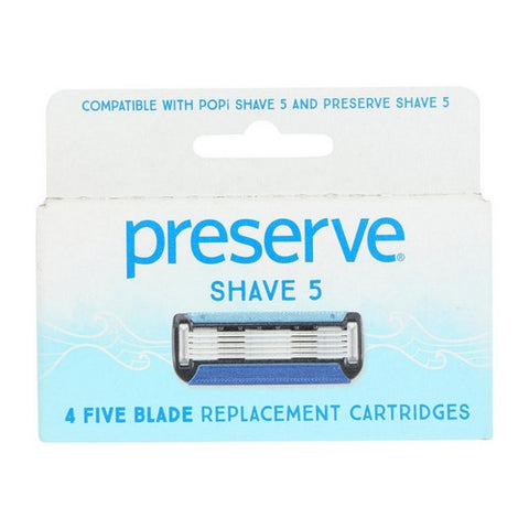Razor Blades Shave 5 Refill 4 Count (Case Of 6) by Preserve