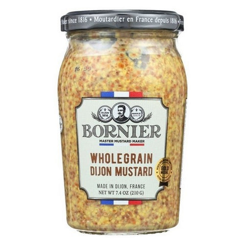 Bornier, Dijon Mustard Whole Grain, 7.4 Oz (Case Of 6)