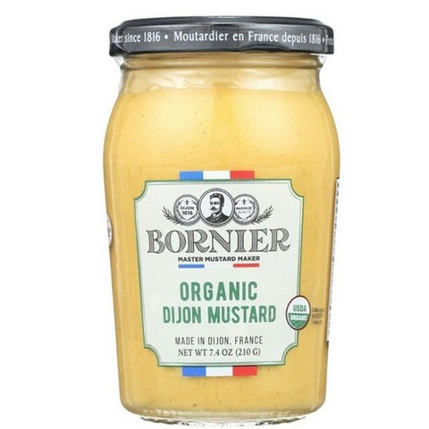 Bornier, Organic Dijon Mustard, 7.4 Oz (Case Of 6)
