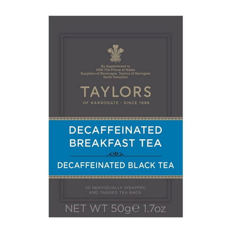 Taylors Of Harrogate, Decaffeinated English Breakfast Tea, 1.76 Oz (Case Of 6)