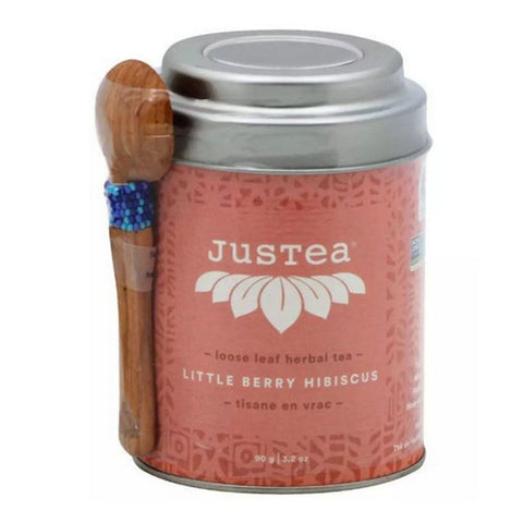 JusTea, Little Berry Hibiscus Loose Leaf Herbal Tea, 3.2 Oz (Case Of 6)