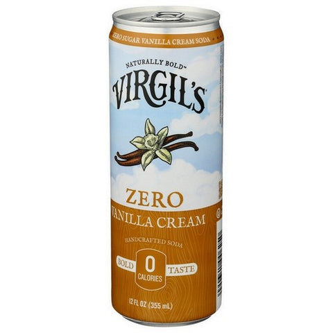 Virgils, Vanilla Cream Zero Sugar, 12 Oz X 4 (Case Of 6)