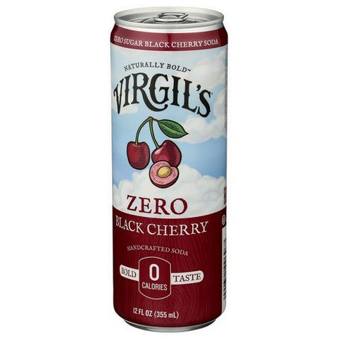 Virgils, Black Cherry Zero Sugar, 12 Oz X 4 (Case Of 6)