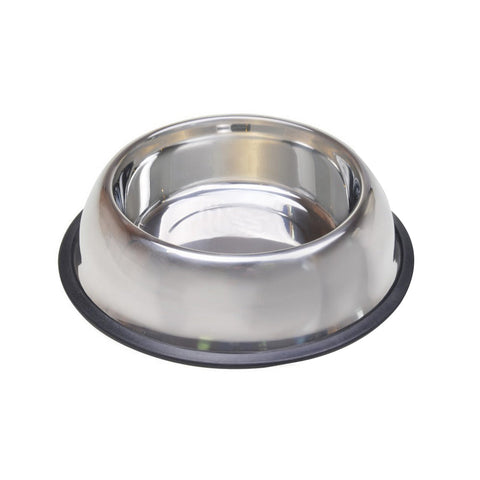 Van Ness Plastics Stainless Steel No-Tip Dish Silver,  32 Ounces by Van Ness Plastics