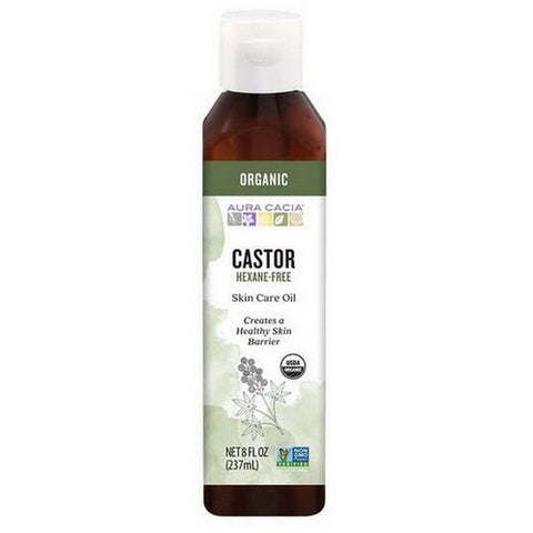 Aura Cacia, Organic Castor Oil, 8 Oz