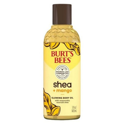 Burts Bees, Shea And Mango Glowing Body Oil, 5 Oz