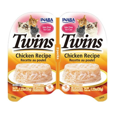 Inaba, Cat Food Chicken Twin Cups, 2.46 Oz (Case Of 8)