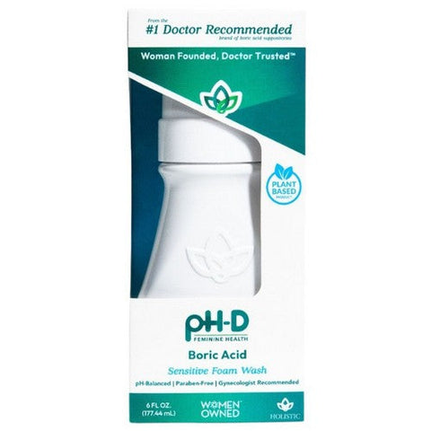 ph-D Feminine Health, Boric Acid Sensitive Foam Wash, 6 Oz ph-D Feminine Health