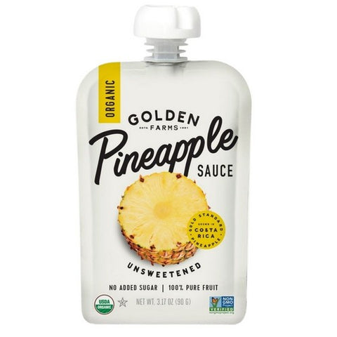 Golden Farms, Organic Pineapple Sauce, 3.17 Oz (Case Of 8)